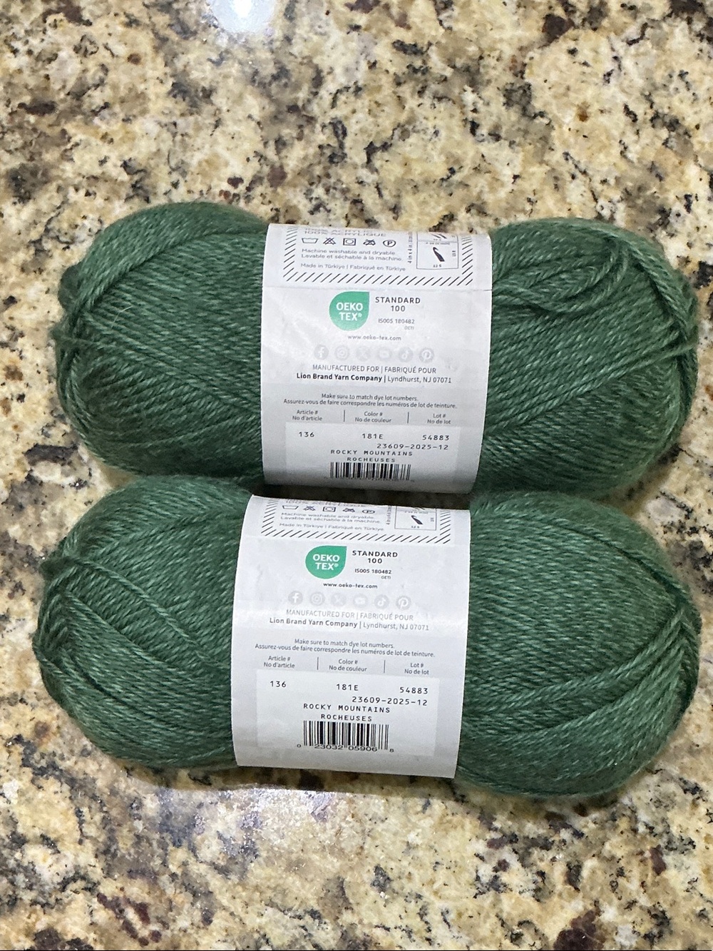 Lion Brand Heartland Yarn in Rocky Mountains - 2 Skeins - Picture 5 of 8